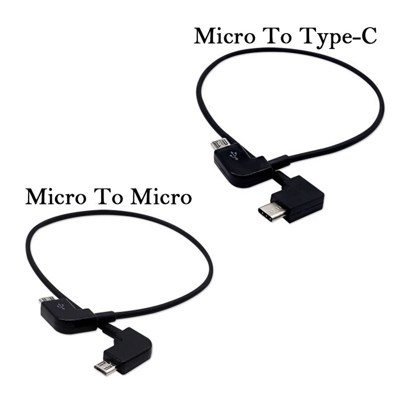 *Câble de données Micro USB vers Type C/Micro Line pour DJI Spark/MAVIC Pro/Mavic 2_voghion.com