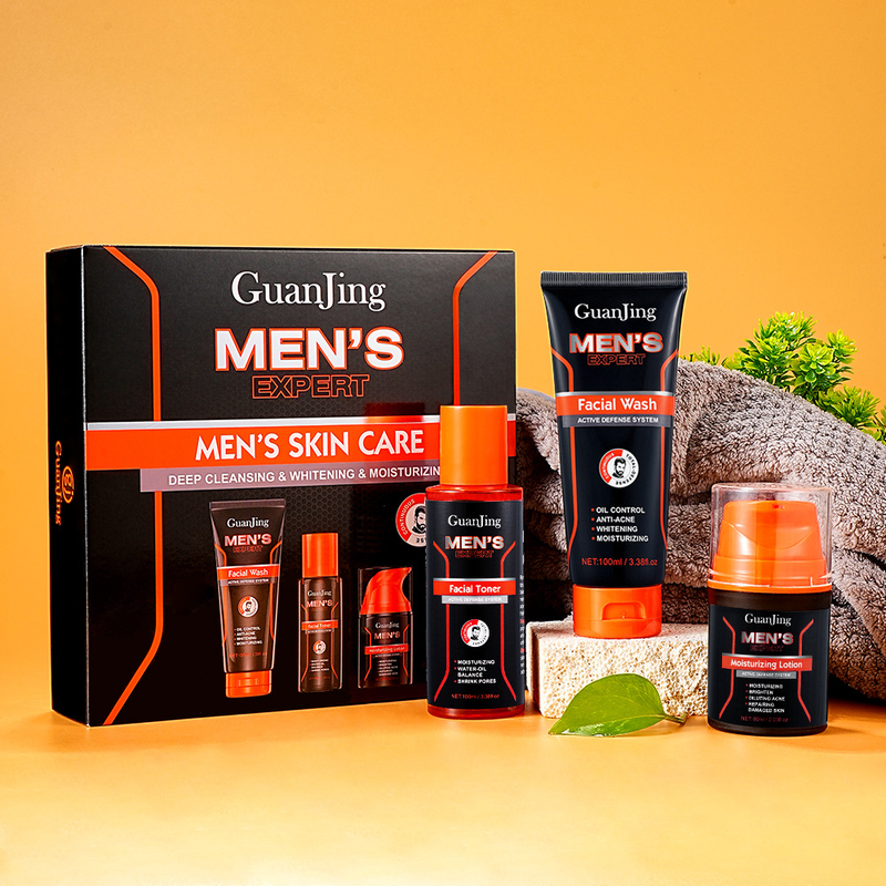 Skincare GuanJing Men's Oil Control Reinigungspflegeset_voghion.com