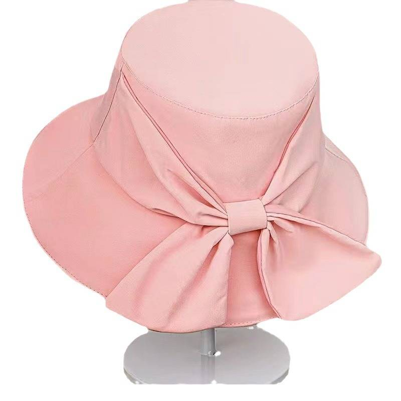 2024 nuovo cappello fiocco cappello da pescatore cappello da sole da donna piccolo vento profumato protezione UV protezione solare estiva da donna estiva_voghion.com