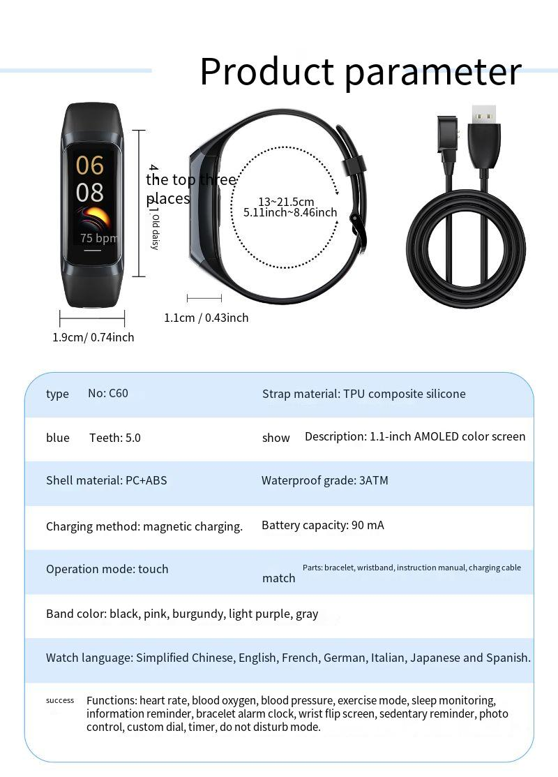 Children's watch Hd color screen smart blood oxygen bracelet health detection technology Bluetooth watch_voghion.com