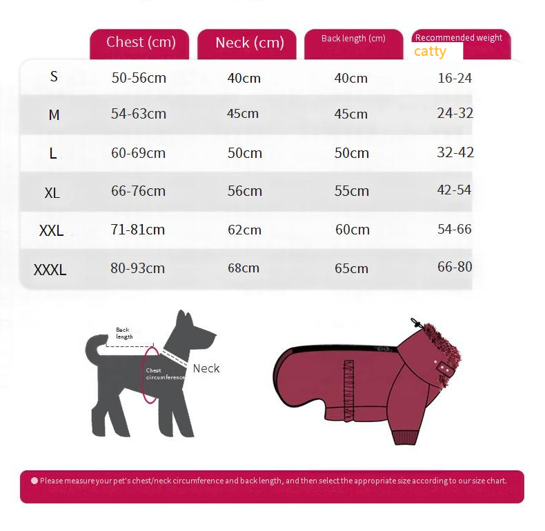 Wanter nei Hausdéierkleeder Hond Wanter Daunenjacke Mëttel a Grouss Hond Duebelbeen Kottengjacke winddicht a waarm_voghion.com