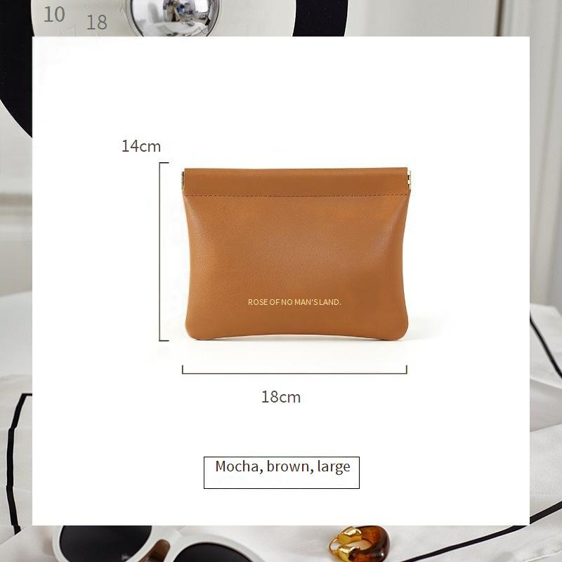 Mini Auto-Closing Travel Pouch - Premium Cosmetic & Cable Organizer (Compact Wallet For Coins, Makeup & Small Essentials)_voghion.com