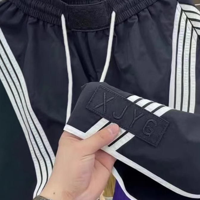 Men's Quick-Dry Running Shorts - Lightweight, Breathable & Comfortable Summer Workout Shorts With Striped Design For Gym, Jogging & Casual Wear_voghion.com