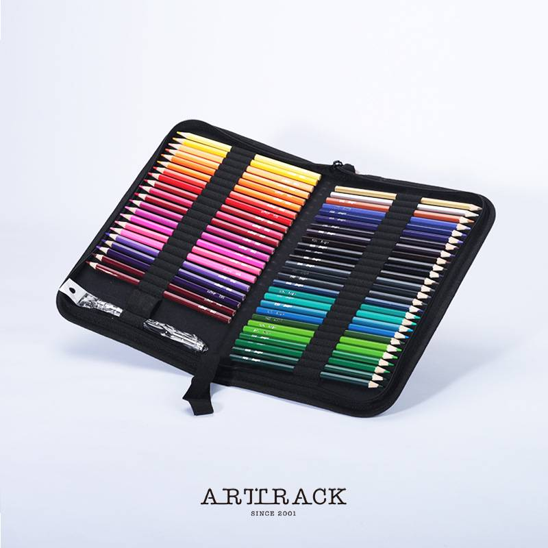 Joywish 72-Farben-Oxford-Tasche mit Reißverschluss für Buntstifte – Bleistift-Organizer für Künstler und Studenten, tragbarer Kunstbedarfskoffer zum Skizzieren und Zeichnen_voghion.com