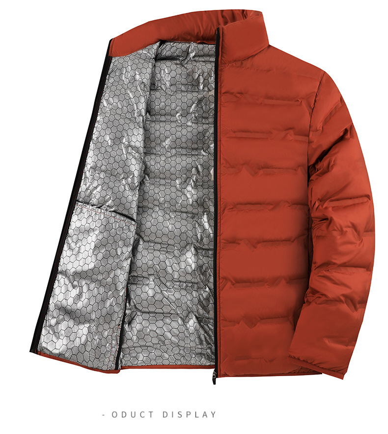 Men's Lightweight Down Jacket With Graphene Technology 650 Fill Power White Duck Down Waterproof Winter Coat Slim Fit Stand Collar Casual Outerwear_voghion.com