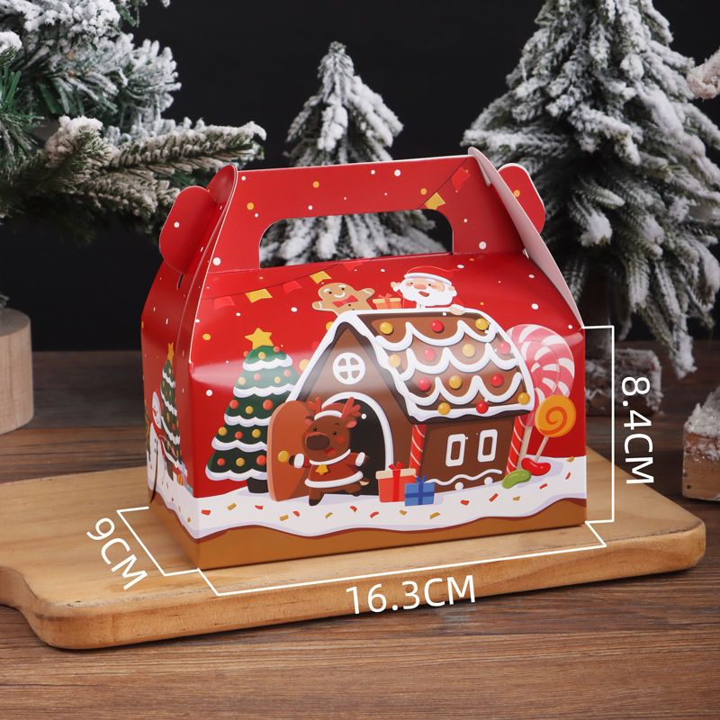 Kerst Cupcake Box Set - Milieuvriendelijke kraftpapieren dessertverpakking voor muffins, koekjes en snoep | Feestelijke geschenkdozen in feestelijke kleuren_voghion.com