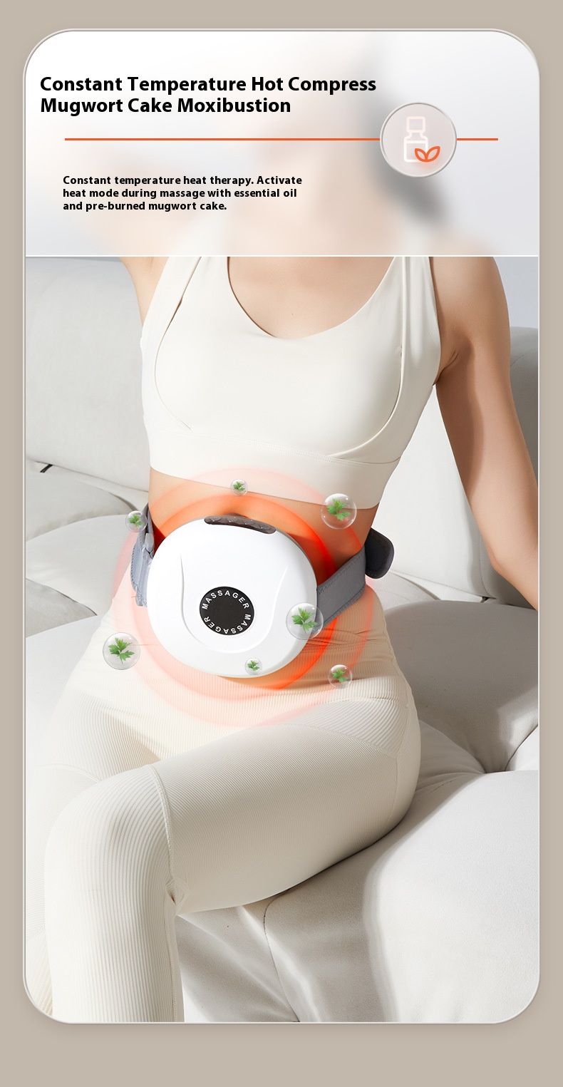 Ceinture de massage abdominale Bian Stone - Chauffage et vibration automatiques pour la digestion, la relaxation et l'amincissement_voghion.com