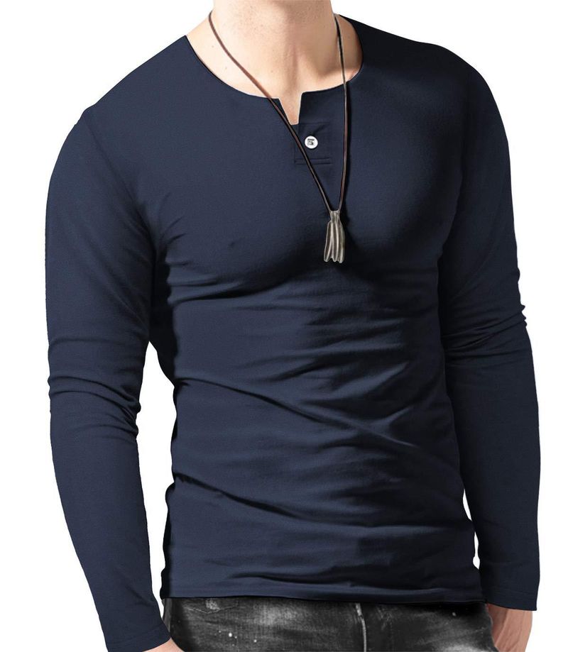 T-shirt da uomo a maniche lunghe autunno e inverno_voghion.com