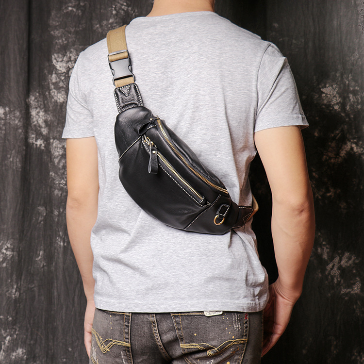 Neue multifunktionale Brusttasche aus Leder für Herren und Damen_voghion.com