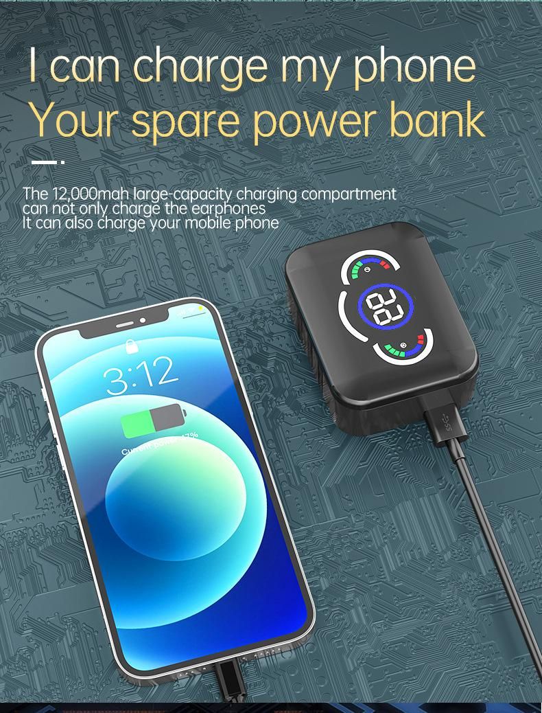 Nuovo auricolare Bluetooth M86 con display digitale a LED, vero wireless, lunga durata, auricolari sportivi TWS con cancellazione del rumore_voghion.com