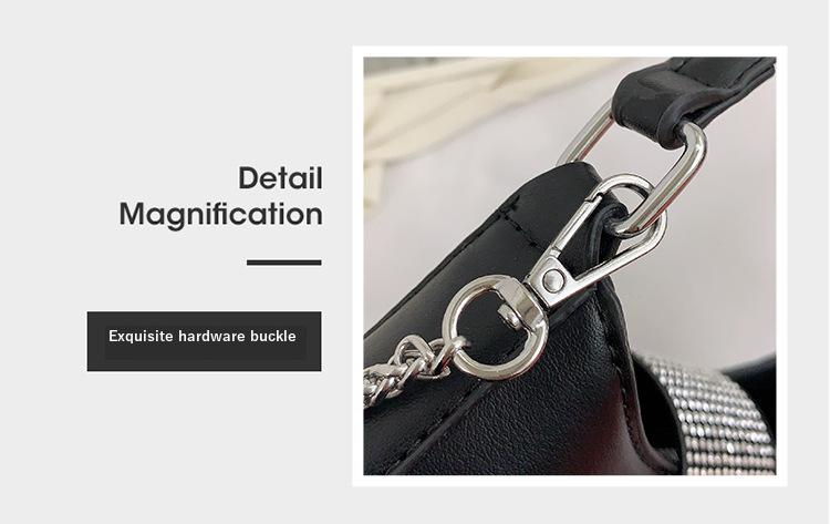 Out Of Fashion Texture Underarm Bags For Women 2023 New Fashionable Diamond Shoulder Bags Niche Chain Crossbody Bags For Women_voghion.com