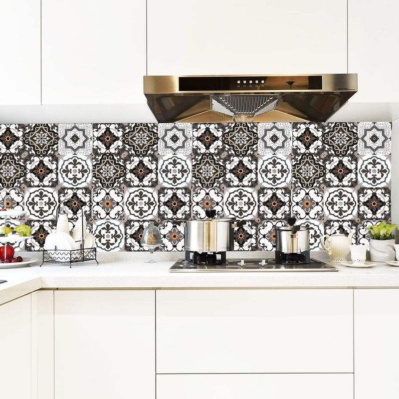 24 grau Fliesen Selbst-Adhesive Herd Küche Möbel Farbe Ändern Dekoration PVC Tapete_voghion.com