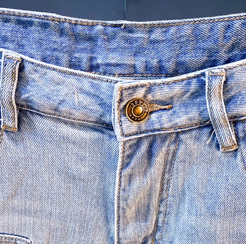 Herren-Jeansshorts im Used-Look, Patchwork-Optik, helle Waschung, 12,7 cm Innennaht, lässige Cargo-Shorts für Herren, Streetwear-Mode, Stretch, bequeme Passform_voghion.com