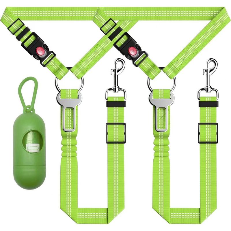 Coleira de segurança para cães, cinto de segurança para cães pequenos e médios, acessórios para carro_voghion.com
