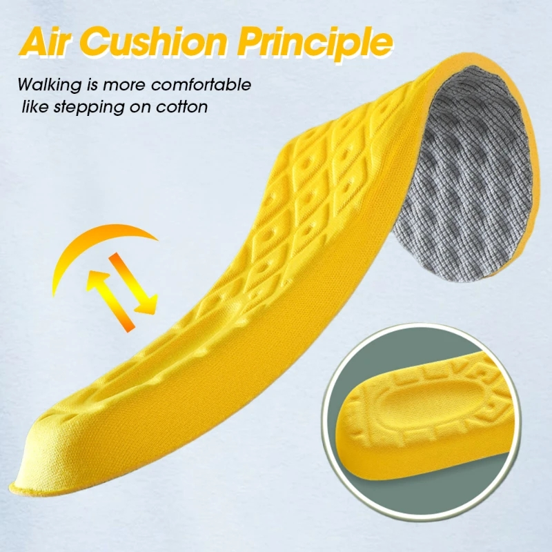 Semelles intérieures de Sport en Latex à haute élasticité pour hommes, 2 pièces, coussinets de chaussures, déodorant respirant, Absorption des chocs, coussin de soutien de la voûte plantaire_voghion.com