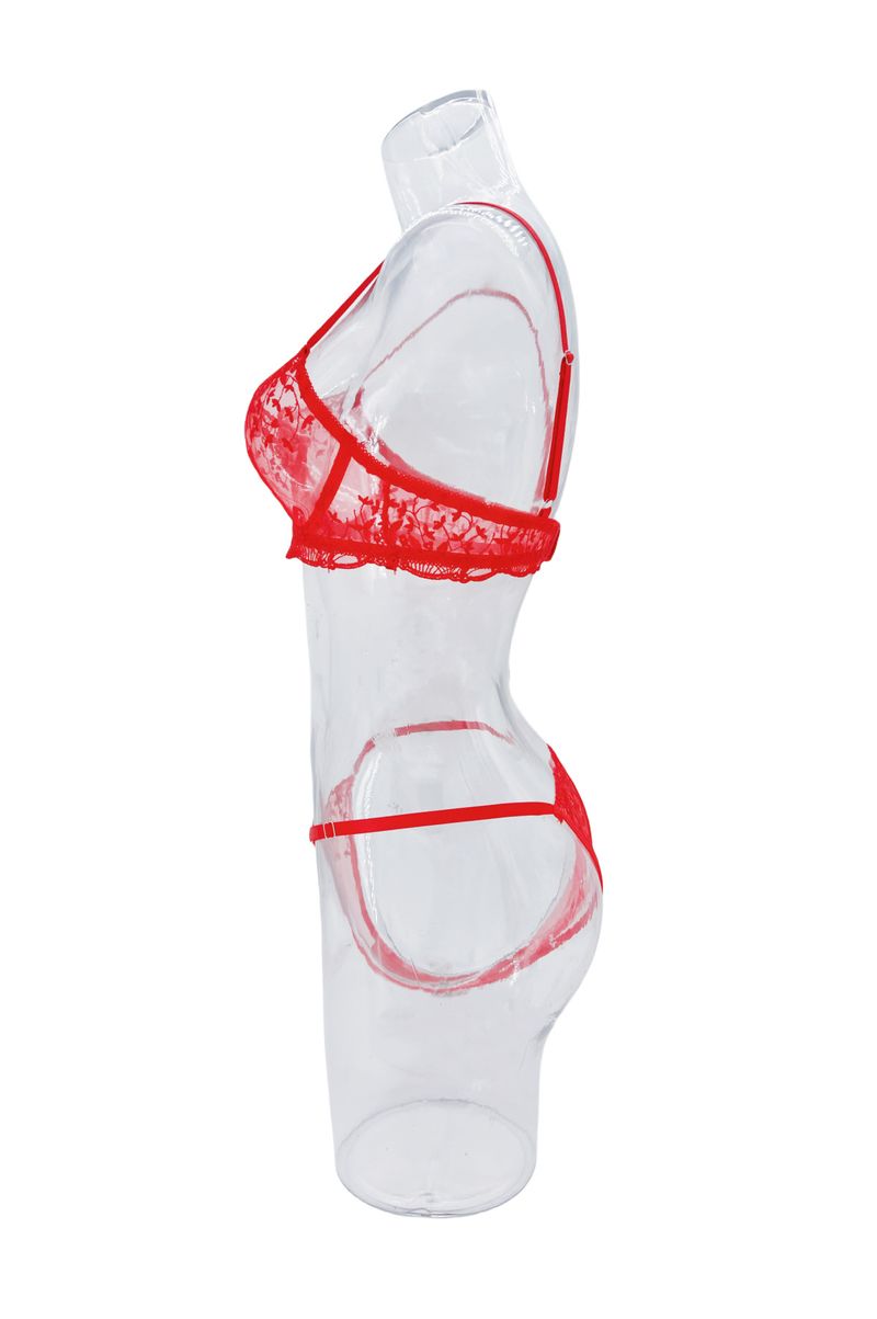 Kajiano Cross Border Foreign Trade Autumn New Mesh Embroidery Perspective Sexy Niche Design Emotional Fun Suit With Steel Ring_voghion.com