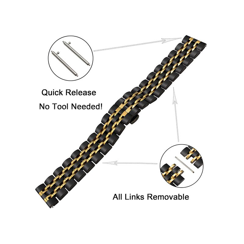 Cinturino in acciaio inossidabile per HUAWEI WATCH 3 46mm GT3 Runner / GT 2 GT2 Pro Band Watchband Bracciale Honor Magic Watch_voghion.com