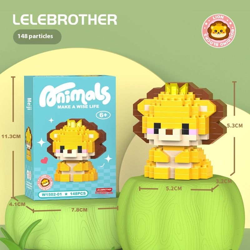 New Micro Particle Building Blocks, Small Animal Doll 1502, Children's Assembly Toys, Stall Gifts_voghion.com