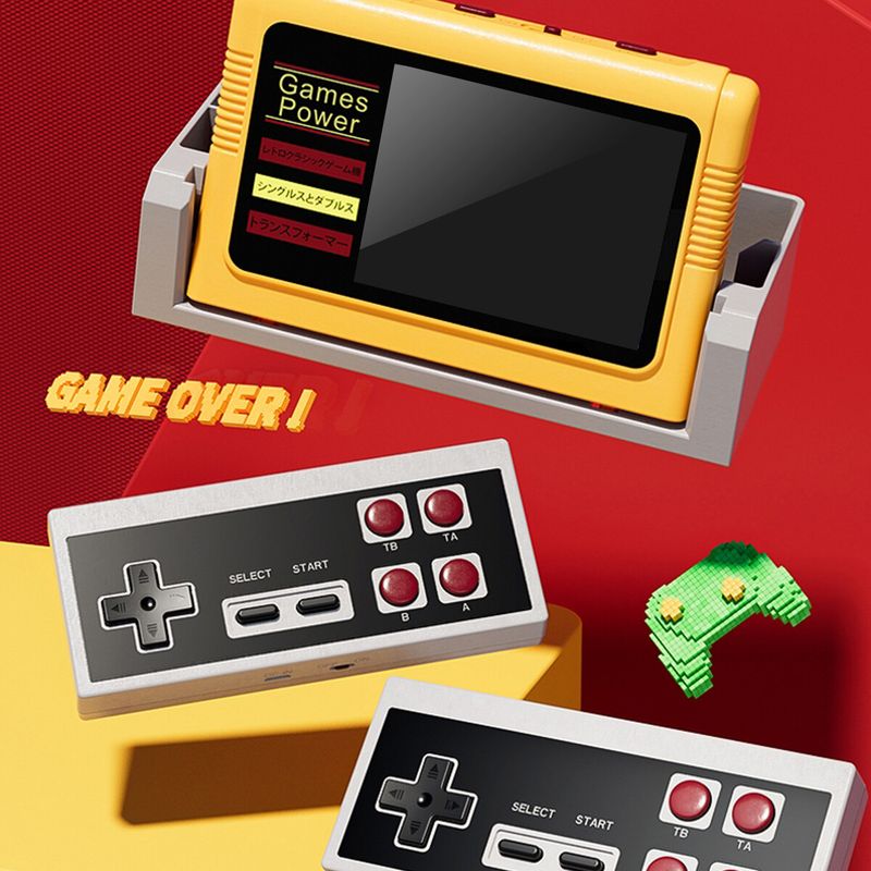 Mini console de jeu portable K20 3.0 pouces avec double lecteur sans fil rétro, plus de 1 000 jeux_voghion.com