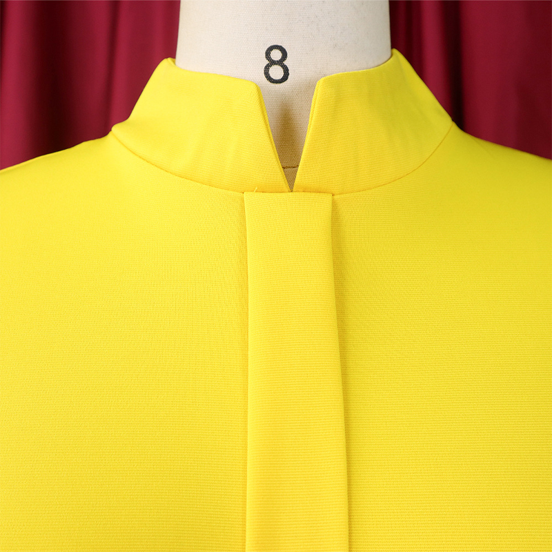 2024 Herbst/Winter Neues einfarbiges, elegantes und modisches Tunle-Kleid in großer Größe_voghion.com