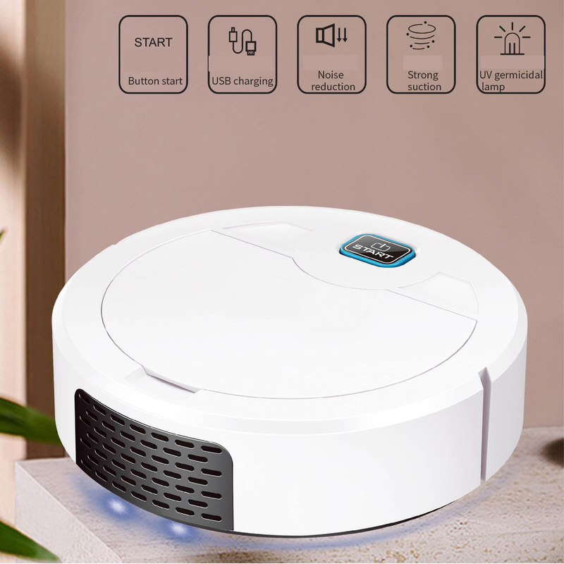3in1 Intelligent Sweeping Robot Household Sweeping Machine Sweeping UV Wireless Vacuum Cleaner_voghion.com