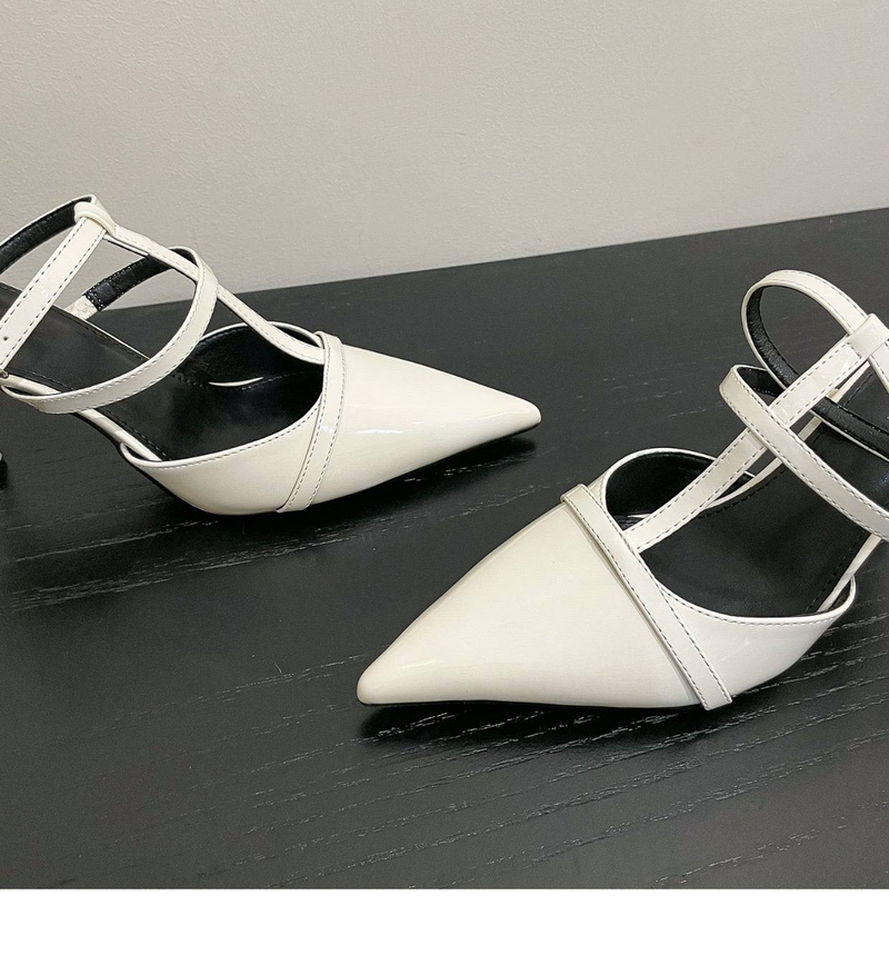 Spitze High Heels Sandalen für den Sommer 2024, Tragen von spitzen dünnen Absätzen für Oberbekleidung, stilvolle und Nischen-Damenschuhe_voghion.com