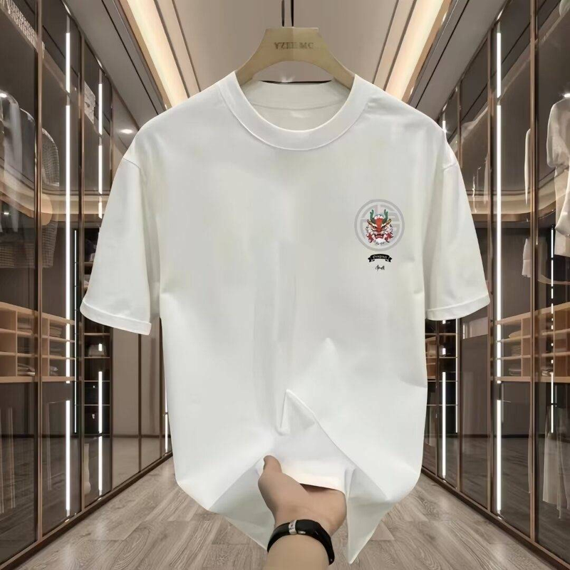 2024 Camiseta masculina de alta qualidade com gola redonda e manga curta_voghion.com