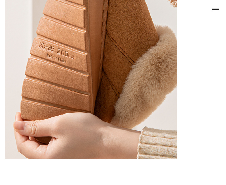 Herbst und Winter Plüsch Baumwollschuhe gute warme Zuhause verdickte wollige wasserdichte Paar High-Top Baumwollpantoffeln_voghion.com