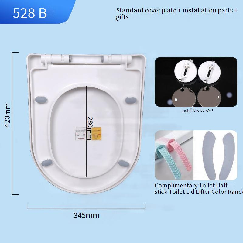 Copriwater universale per uso domestico, spesso, rallentatore, accessori vecchio stile_voghion.com