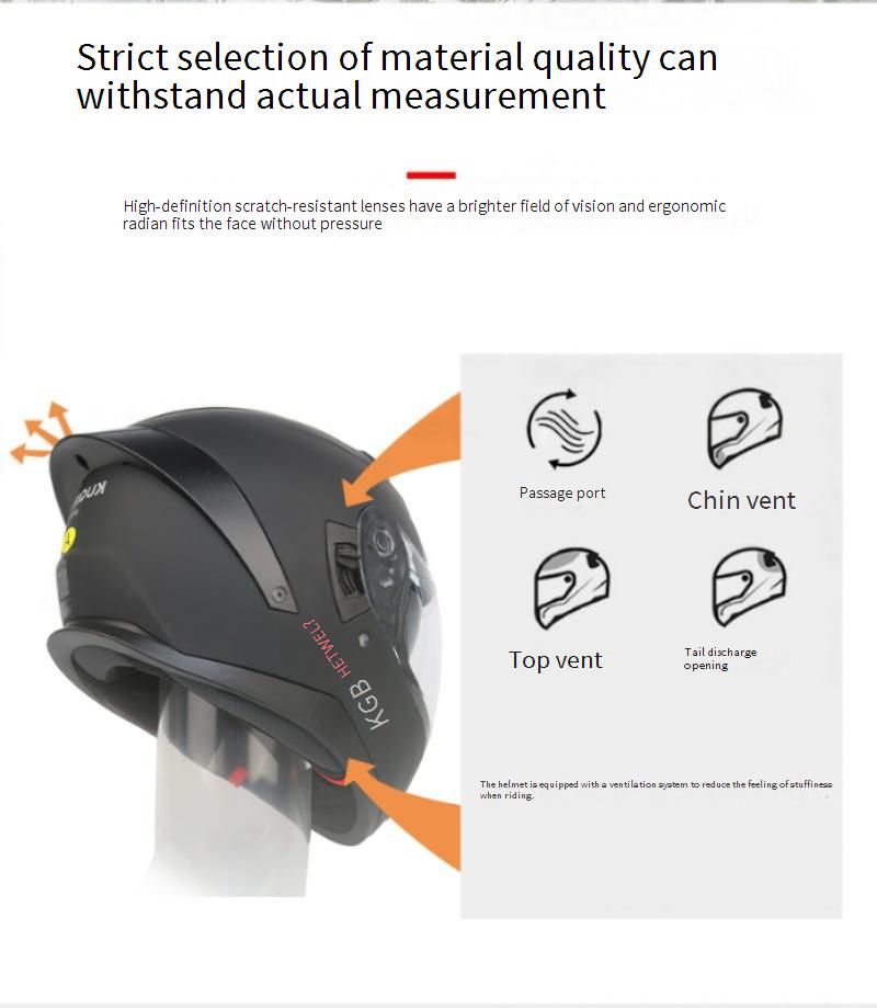 Casco integrale da moto KQIBOO con doppia visiera, calotta in ABS leggera, certificato 3C, sistema di idratazione, compatibile con Bluetooth_voghion.com
