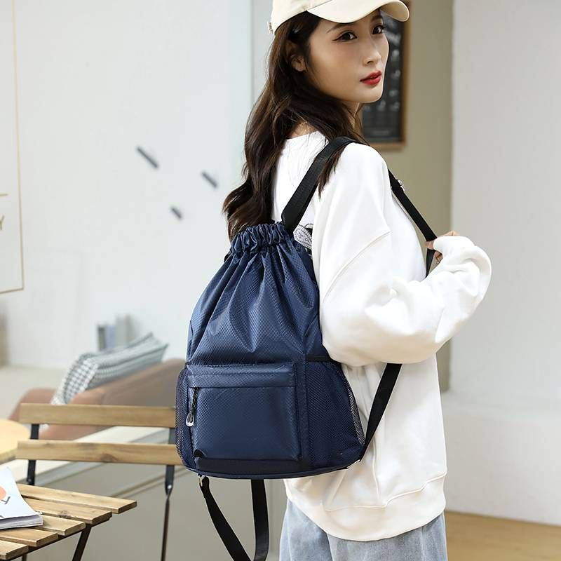 Swimming dry wet separation women's swimsuit storage bag, customized drawstring simple backpack, basketball bag_voghion.com