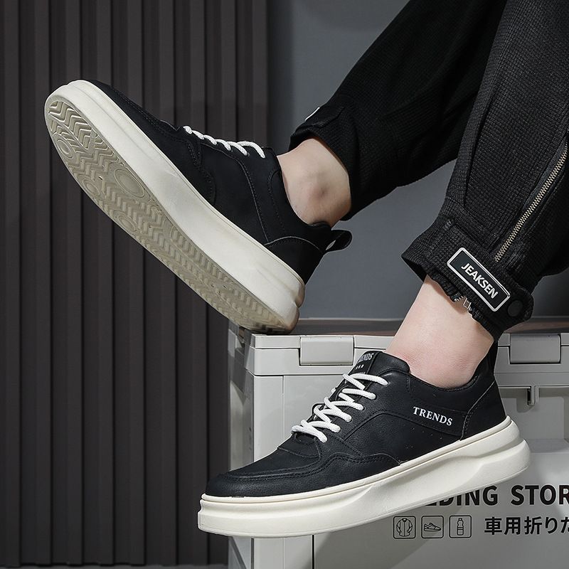 Autunno 2025 Nuove Scarpe Sportive Traspiranti Comode alla Moda da Uomo Bianche Basse alla Moda_voghion.com