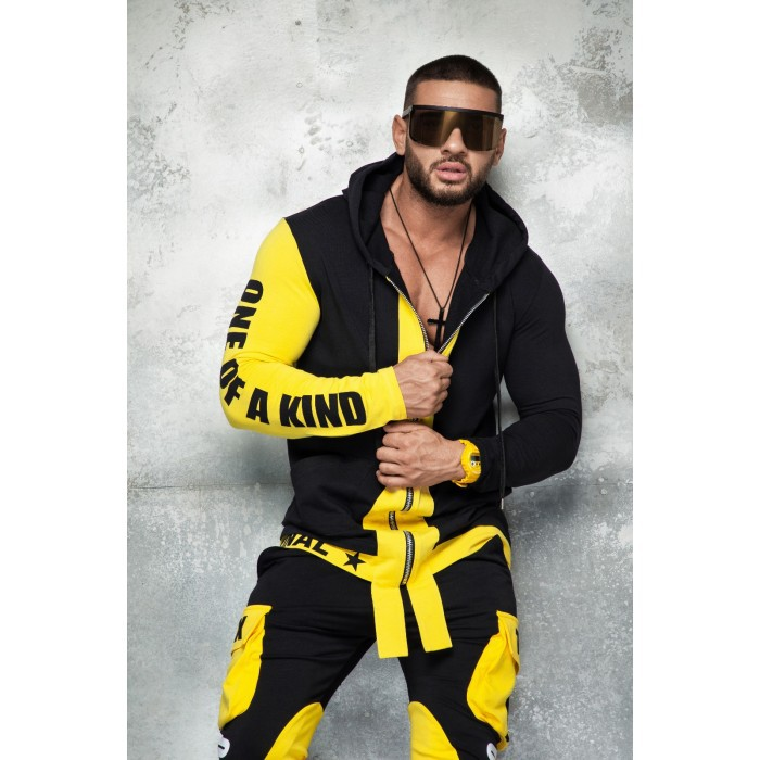 ZOGAA Hip Hop Erkek Cool Kapşonlu Üst Seti 2 Parça Eşofman Takımı Kapşonlu Ceket ve Pantolon Eşofman Takımı Eşofman Takımları_voghion.com