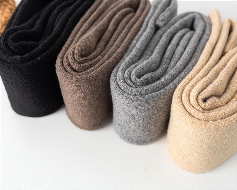 2 Paar dicke Kniestrümpfe aus Wolle, lange Röhre, Kinderwintersocken aus Samt, warme Damenstrümpfe, Herbst- und Winterstrümpfe aus Frottee_voghion.com
