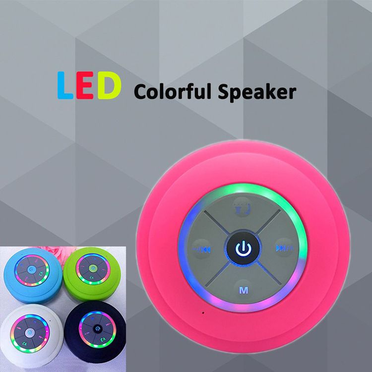 Taşınabilir Hoparlörler Açık Hava Banyo Araba Mini Taşınabilir Hoparlör Işık Büyük Vantuzlu Q9 Su Geçirmez Kablosuz Bluetooth Hoparlör_voghion.com