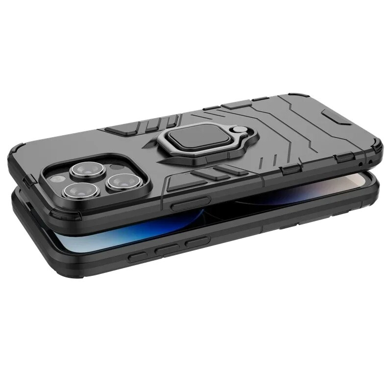 Armadura a prueba de golpes para 15 Pro Max 15Pro iphone15 Plus Soporte magnético para automóvil Anillo de cubierta trasera para iPhone 15ProMax Funda de teléfono_voghion.com