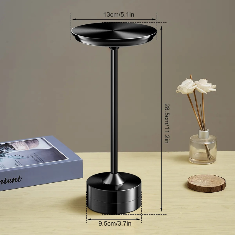 Schnurlose kabellose Tischlampe, Touch-Sensor, wiederaufladbar, Desktop-Nachtlicht, LED-Leselampe für Restaurant, Hotel, Bar, Schlafzimmer, Dekor-Licht_voghion.com