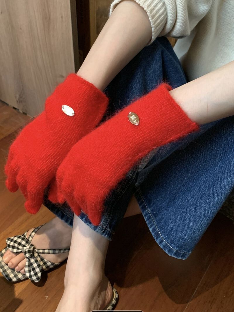 New high-quality wool containing warm for women's autumn and winter knitting, high beauty, exposed two finger touch_voghion.com