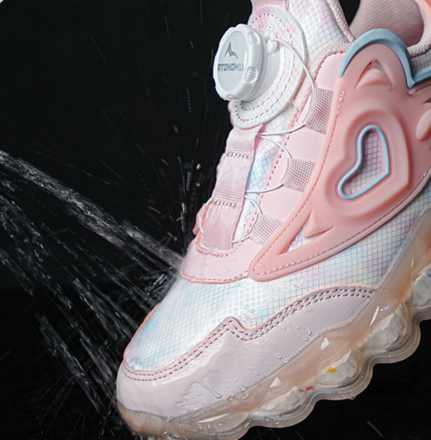 Pulsante rotante 2023 Scarpe alla moda per studenti da corsa per ragazze sportive in mesh per bambini nuovi autunnali_voghion.com