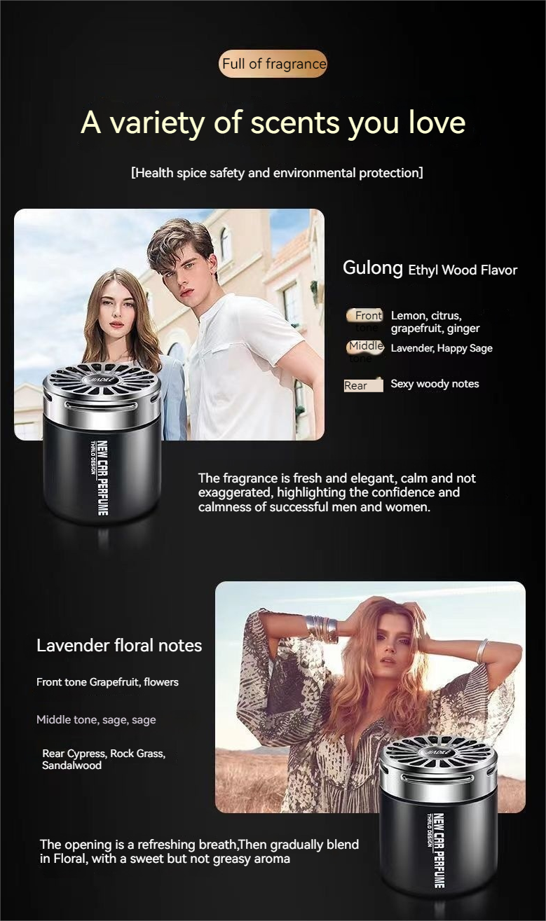 Perfume sólido de aromaterapia montado em carro para homens, acessórios de carro de última geração, fragrância duradoura_voghion.com