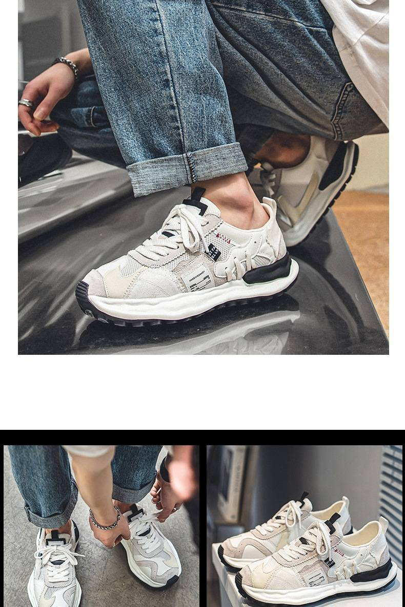Men's Shoes 2025-1 New Style Mesh Breathable Dad Shoes Are Fashionable, Comfortable And Casual_voghion.com