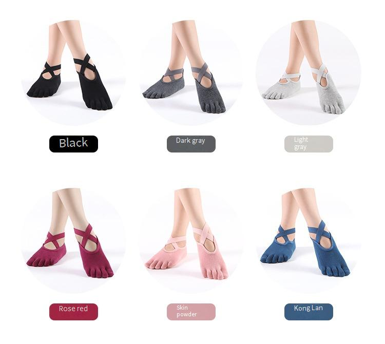 Women’s Non-Slip Yoga Toe Socks – Breathable Split-Toe Grip Socks For Pilates & Barre (12 Colors, Seamless, Machine Washable)_voghion.com