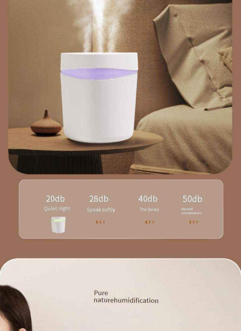 Umidificatore multifunzionale con luce notturna e telecomando, grande capacità 6L, 3 ugelli, nebulizzatore ultrasonico silenzioso, diffusore di aromaterapia per la casa_voghion.com