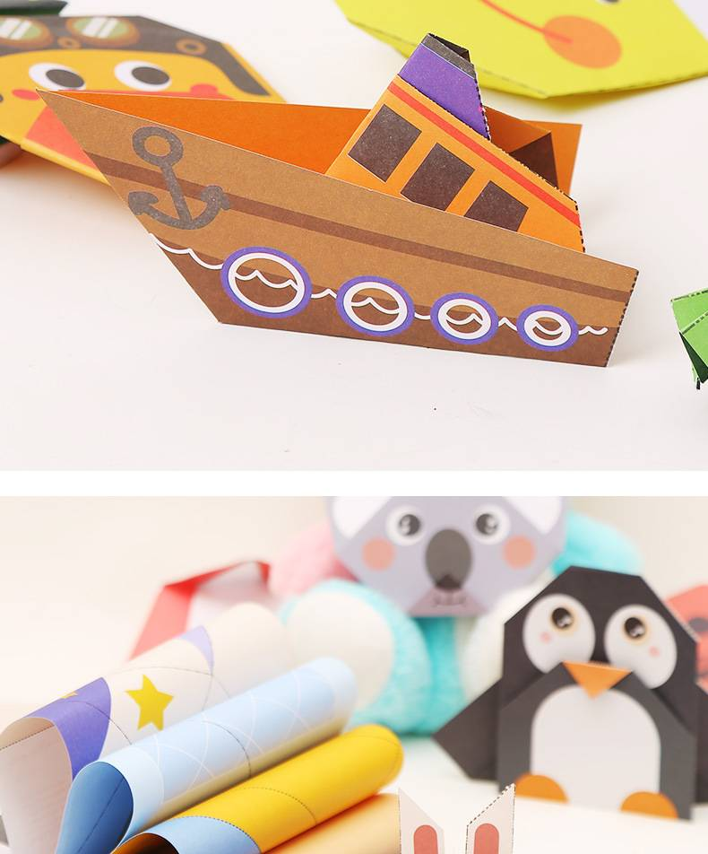 Tutu Fish Kids Origami Book - 3D Fun Paper Crafts For Ages 3-6, Creative & Educational DIY Activity, Colorful Step-by-Step Guide (English Edition)_voghion.com