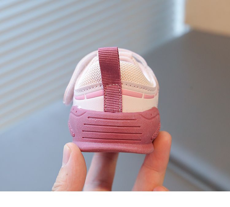 Scarpine per neonati e bambini, design a rete per la primavera e l'estate, suola morbida con funzione antiscivolo, che unisce funzionalità e comfort._voghion.com