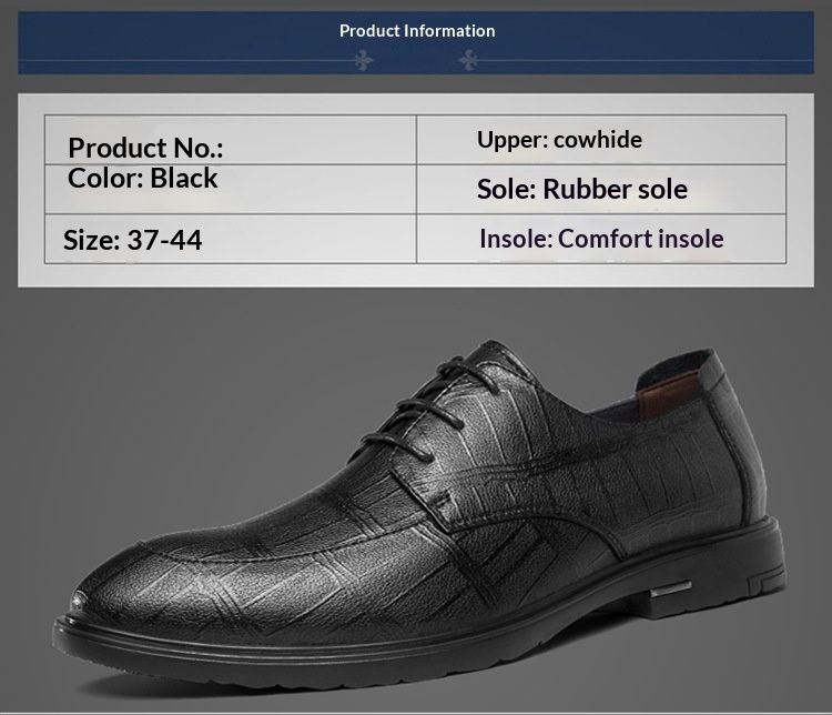 Voyage Sommer Business Formal Casual Leder Neue Atmungsaktive Weiche Sohle Britischer Stil Herren Trendige Derby Schuhe mit Höhenvergrößerung_voghion.com