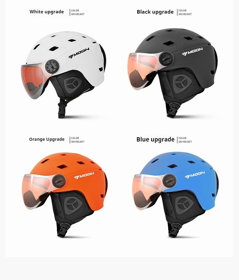 Integrated ski helmet, protective cap, outdoor skiing equipment, sports equipment
Professional snow helmet_voghion.com
