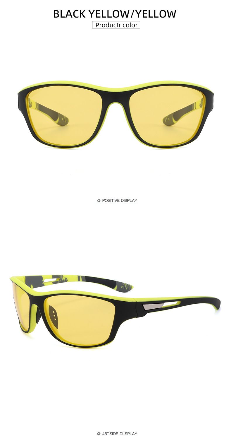 Lunettes de soleil polarisées colorées pour hommes, verres teintés, pour la pêche, le cyclisme, les sports de plein air, 336_voghion.com