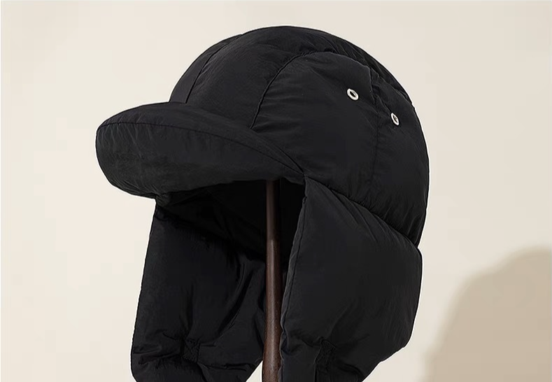 Lightweight Ultra-Thick Down Cotton Lei Feng Men, Warm Ear Protection Women, Autumn And Winter Windproof Helmet Liner_voghion.com