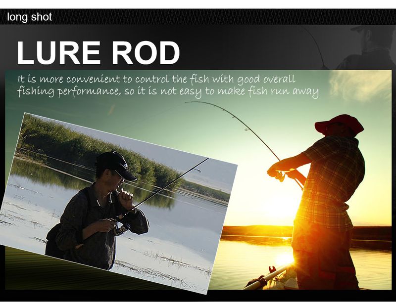 Fishing Carbon Lure Two-Section Insert Straight Handle Sea Boat Cannon Long Casting Rod_voghion.com